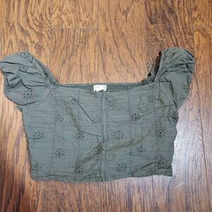 Aeropostale shirred cotton crop